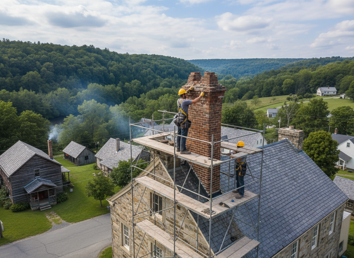 Chimney repair in West Union