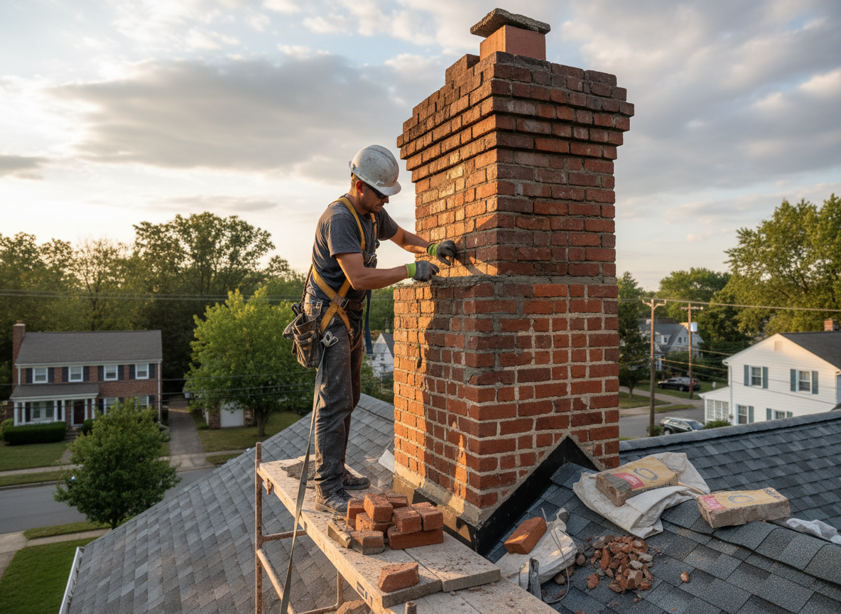 Chimney repair in North Union